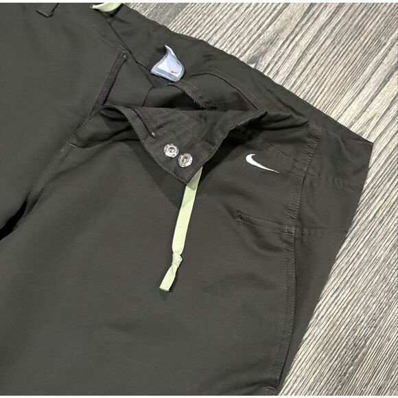 Nike FitDry Womens Capri Pants Mid Rise Athletic Cropped Pants Black Size M - Picture 4 of 8